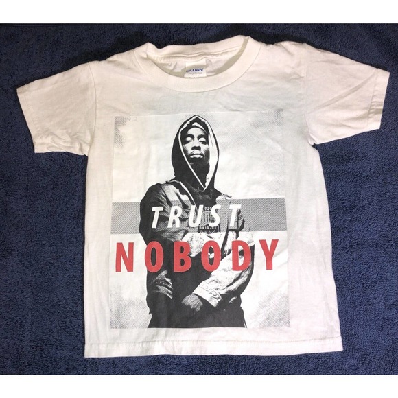 Tupac Shakur Toddler Youth T Shirt Trust Nobody Size 4T - Picture 1 of 7